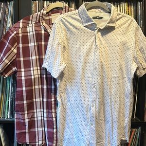Button Up Short Sleeve Bundle. Life after Denim,  Stone Rose
